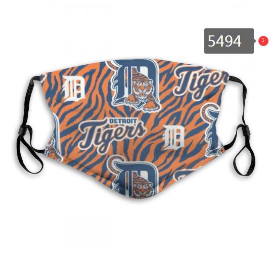 2020 MLB Detroit Tigers #5 Dust mask with filter